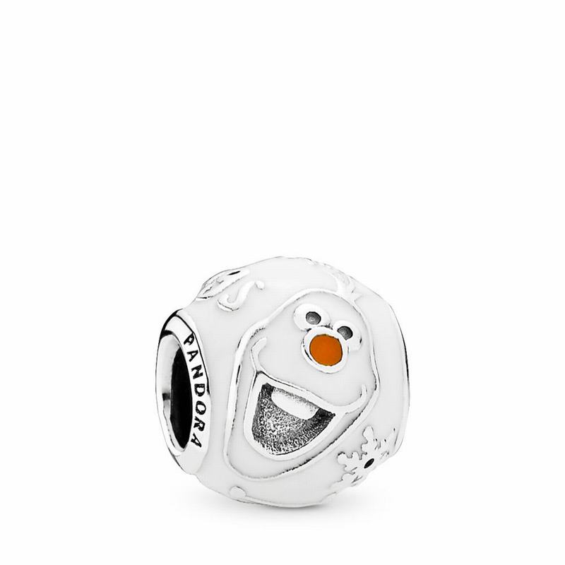 Pandora Disneyr Olaf Charm - Sterling Silver/Enamel/Orange - Canada | OC6952XA